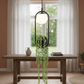 Hdc Modern Black Pendant Light with Glass Globe Hanging LED Lamp with Planter Pot