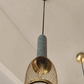 HDC Modern Terrazzo & Gold Mesh Capsule Pendant Light