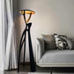 Hdc Nordic Sculpture Lamp Lobby Studio Villa Living Room Decorative Resin Glass Light Fiber Reinforced Vertical LED Floor Lamp