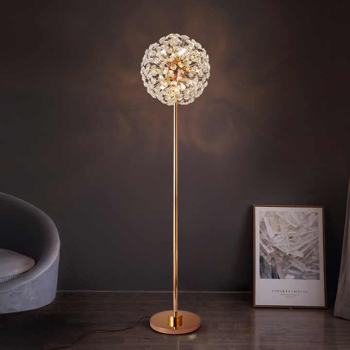 Hdc Simple Modern Crystal Living Room Starry Lamp Personality Nordic Dandelion Bedroom Bedside Sun Flower Table