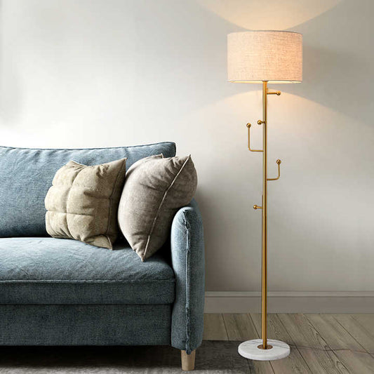 Hdc golden simple European style creative wrought iron bedroom living room hotel hotel net red table lamp