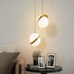Hdc 1 Led Gold Frost Ball Round Pendant Lamp Chandelier Ceiling Light - HDC Lights