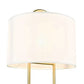 Hdc Nordic Floor Lamp With Metal Body And Linen Shade