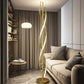 Hdc Line Spiral Gold Living Room Bedroom Bedside Creative Personality Vertical Floor Lamp