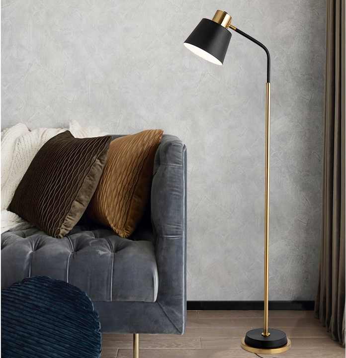 Hdc Modern Simple Iron Floor Lamp Adjustable Lampshade Reading Lamp Living Room Floor Light Standing Light