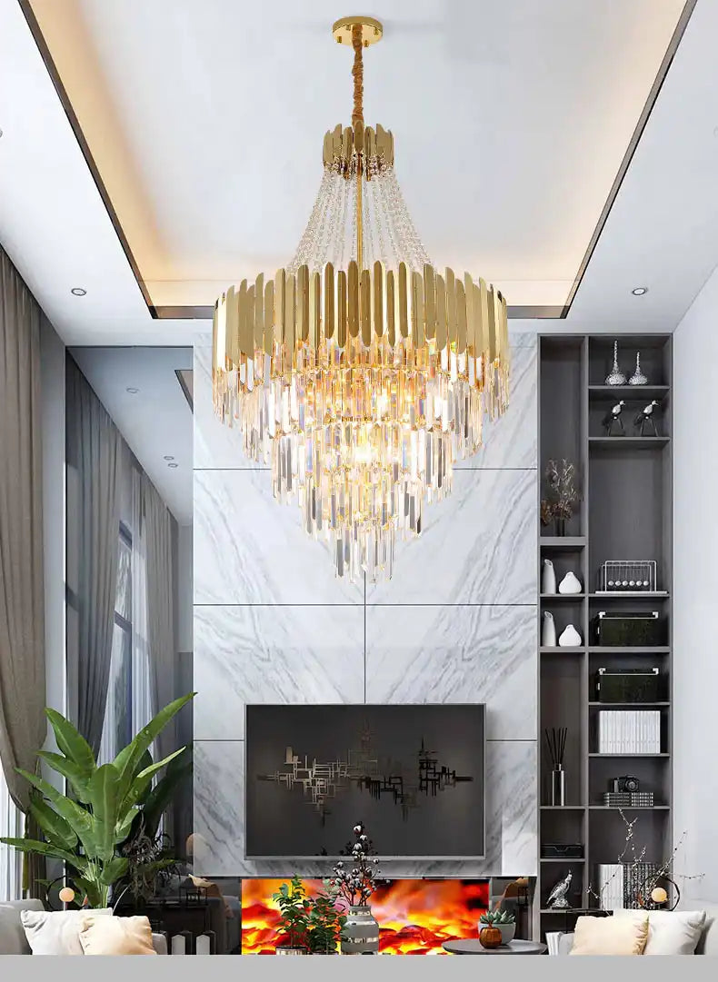 HDC 600mm/800mm Luxury Modern Crystal Chandelier