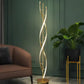 Hdc Line Spiral Gold Living Room Bedroom Bedside Creative Personality Vertical Floor Lamp