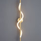 HDC Black & Gold Modern Spiral LED Wall Light for Bedroom, Living Room & Hallway
