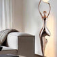 Hdc Rosegold Lady Art Sculpture Living Room Creative Abstract Character Decorative Floor Lamp