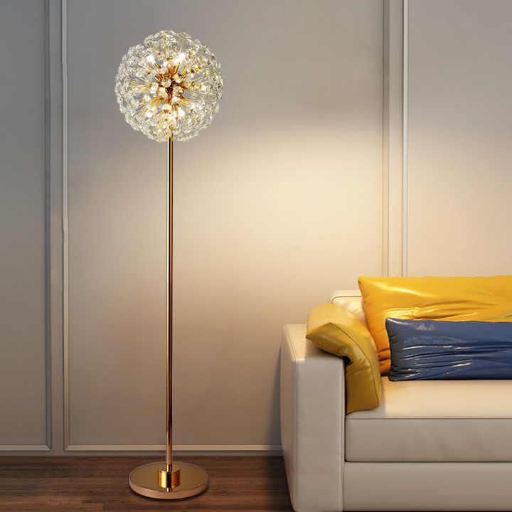 Hdc Simple Modern Crystal Living Room Starry Lamp Personality Nordic Dandelion Bedroom Bedside Sun Flower Table