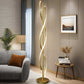 Hdc Line Spiral Gold Living Room Bedroom Bedside Creative Personality Vertical Floor Lamp