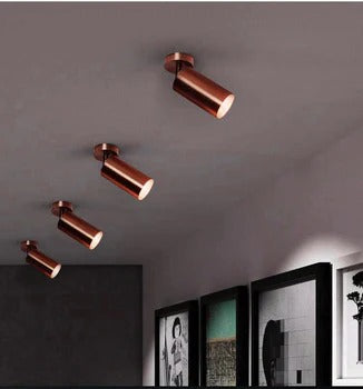 HDC 10W LED Rose Gold Focus Spot Ceiling Wall Light - Warm White