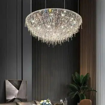HDC 400MM Italian style crystal chandelier living room designer villa hotel restaurant atmosphere lamp