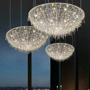 HDC 400MM Italian style crystal chandelier living room designer villa hotel restaurant atmosphere lamp