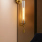 HDC Tubular Glass 1 Bulb Gold Sconce Creative LED Wall Lamp- Warmwhite