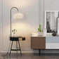 Hdc Feather Floor Lamp With Bedside Table Shelf Integrated Ins Wind Table Lamp