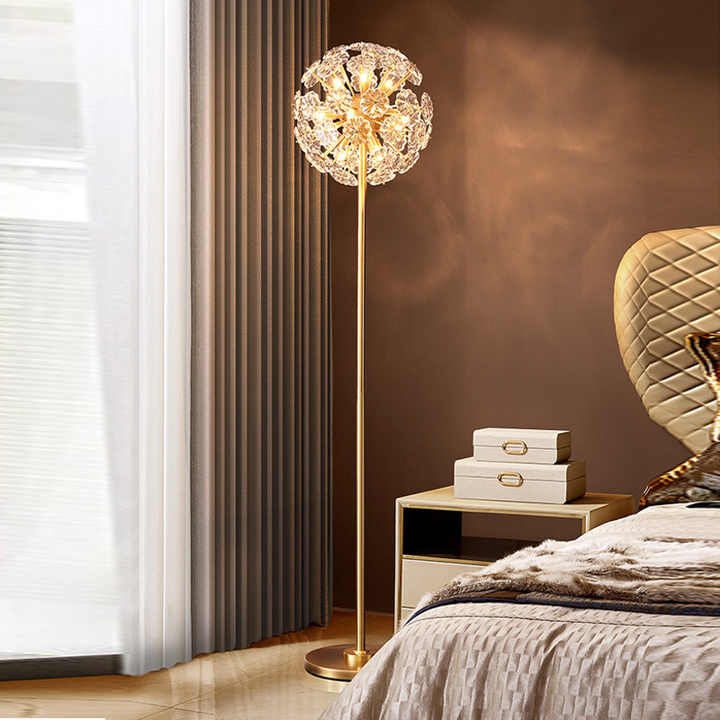 Hdc Simple Modern Crystal Living Room Starry Lamp Personality Nordic Dandelion Bedroom Bedside Sun Flower Table