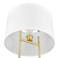 Hdc Nordic Floor Lamp With Metal Body And Linen Shade