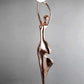 Hdc Rosegold Lady Art Sculpture Living Room Creative Abstract Character Decorative Floor Lamp