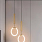Hdc Led 1 Light Modern Led Golden 200mm Ring Pendant Light - Tricolor