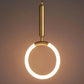 Hdc Led 1 Light Modern Led Golden 200mm Ring Pendant Light - Tricolor