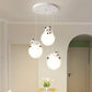 HDC 3 Lights Modern Panda Pendant Hanging Light for Kids Room & Dining Area
