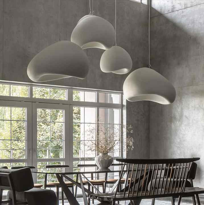 Hdc 400mm Modern Nordic Style Handmade Polystyrene Single Head Chandelier Pendant Lamp
