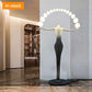 Hdc Black And White Lady Art Sculpture Living Room Creative Abstract Character Decorative Floor Lamp