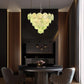 HDC 800mm Luxury Green Murano Disc Glass Chandelier Light