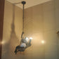 HDC Panda Hanging Light Decorative Ceiling light Pendant Light With Hemp Rope