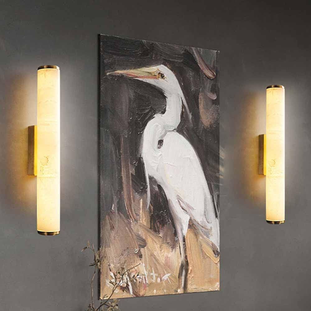 HDC 400mm Luxury Vertical LED Wall Light with Gold Accent