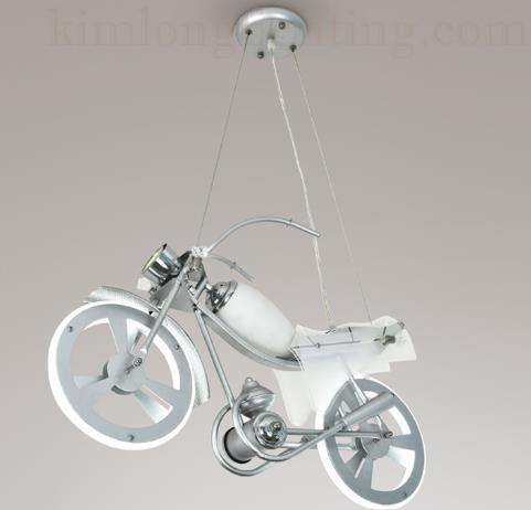 Hdc Creative Motorcycle LED Ceiling Lighting for Children's Room Ceiling Chandelier Lights
