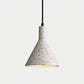 Hdc Nordic Modern Pendant Lamp for Beside Bedroom Living Dinning Room Light Creative Hanging Terrazzo Pendant Lighting (White)
