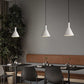 Hdc Nordic Modern Pendant Lamp for Beside Bedroom Living Dinning Room Light Creative Hanging Terrazzo Pendant Lighting (White)
