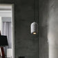 Hdc Modern Terrazzo Cylindrical Cement LED Pendant Light For Living Room Bedroom (White)