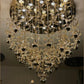 HDC 25 Lights Flower Shape Crystal Dinning Chandelier