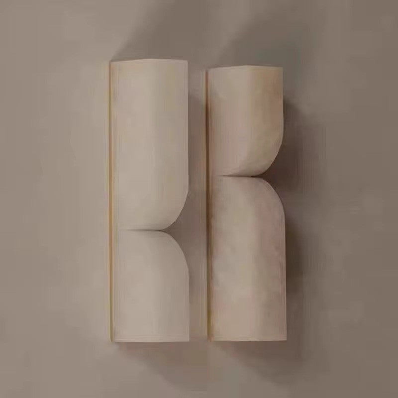 HDC Luxury Marble Finish Vertical LED Wall Light for Modern Interiors