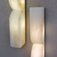 HDC Luxury Marble Finish Vertical LED Wall Light for Modern Interiors