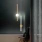HDC 2 Light Creative White Gold Ceiling Pendant Lamps for Bedside Bedroom Living Room