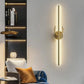 HDC 600 Modern Long Gold Deer Led Wall Lamp - Tricolor