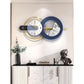 Hdc Modern Creative Metal Wall Clock For Living Room, Bedroom, Home Decor