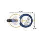Hdc Modern Creative Metal Wall Clock For Living Room, Bedroom, Home Decor