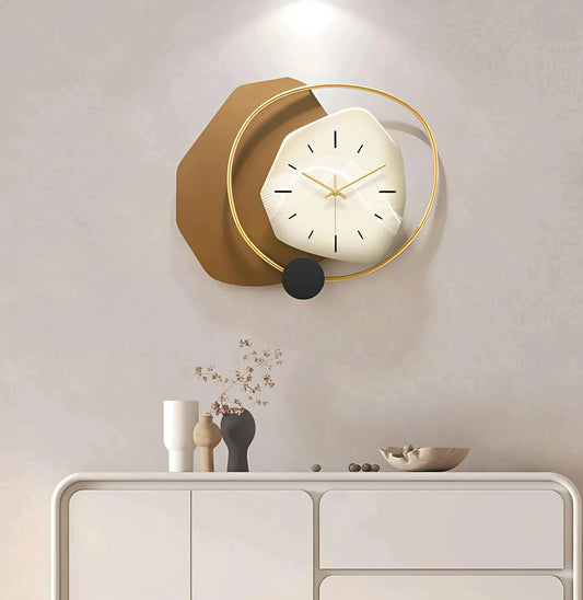 Hdc Modern Creative Deer Metal Wall Clock For Living Room, Bedroom, Home Decor