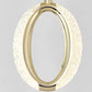 HDC 20 Lights LED Crystal Ring Double Height Stair Chandelier- Tricolor