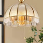 Hdc 5 Lights European Copper Frosted Glass Pendant Light Chandelier