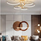 Hdc 6 lights Modern Round Ceiling Lights Gold Circle Rings Lighting For Living Room Bedroom