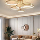 Hdc 6 lights Modern Round Ceiling Lights Gold Circle Rings Lighting For Living Room Bedroom