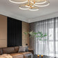Hdc 6 lights Modern Round Ceiling Lights Gold Circle Rings Lighting For Living Room Bedroom