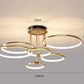 Hdc 6 lights Modern Round Ceiling Lights Gold Circle Rings Lighting For Living Room Bedroom