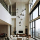 HDC 13 Lights Led Smoke Glass Double Height Stair Chandelier
